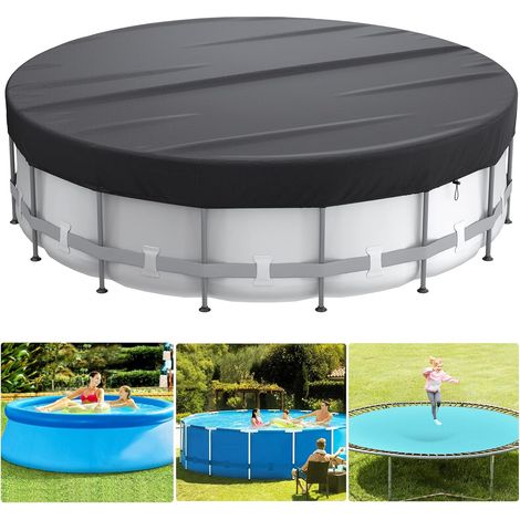 Schwimmbadabdeckung, Schutzabdeckung Für Schwimmbecken, Wasserdicht Und Uv-beständig, Runde Schwimmbadabdeckung (430x430x20 Cm)