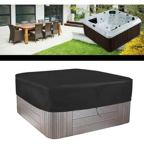 Whirlpoolabdeckung Aus 210d Oxford-gewebe, Wasserdicht, Staubdicht Und Uv-beständig, Geeignet Für Whirlpools Im Freien (245 X 245 X 30 Cm).