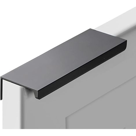 Unsichtbarer Griff – Ideal Für Verschiedene Schrank-, Schubladen- Und Möbelarten – 1 Stück, Schwarz, 120 Mm