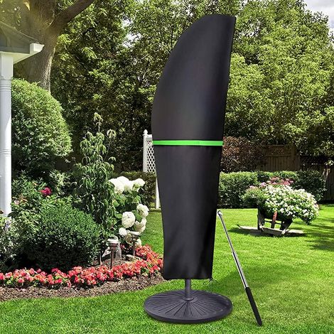 Schutzhülle Für Gartenschirme – Wasserdichte Hülle Für Marktschirme Und Sonnenschirme Im Außenbereich – Schwarz – 40 X 70 X 50 Cm
