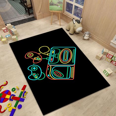 Wohnzimmer- Und Schlafzimmerteppich Mit Spielkonsole, Nachttischteppich Mit Gamecontroller (40 X 60 Cm), 1 Stück