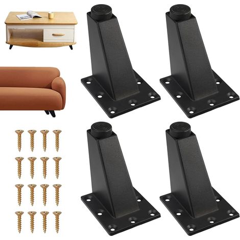 Möbelfüße, Geeignet Für Schränke, Couchtische, Fernseher Und Andere Möbel, 8 Cm Hoch X 7 Cm Breit