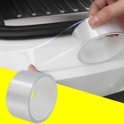 (10 Cm X 3 M) Stoßstangenschutz, Einstiegsleistenschutz, Felgenschutz – Transparenter Gummischutzstreifen