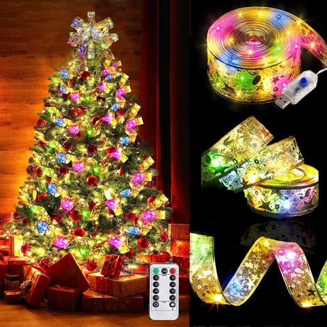 Weihnachtsbaumbeleuchtung, 10 Meter, Weihnachtsbaumschmuck, Party, Hochzeit, Außendekoration (gold)