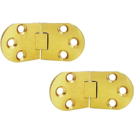 Scharnier Für Klapptische, Möbelscharnier, Scharnier Aus Zinklegierung, 7,8 X 3 Cm, 2er-set, Goldfarben