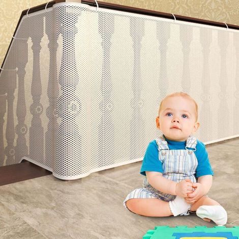 3 Robuste Und Verstellbare 0,8 M Hohe Babysicherheitsnetze Zum Schutz Von Treppen, Geländern Und Balkonen