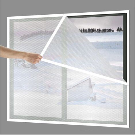 Wärmedämmfolie, Luftpolsterfolie, Fensterisolierungssets, Isolierplanen Für Innentüren Und Fenster, 150 × 140 Cm