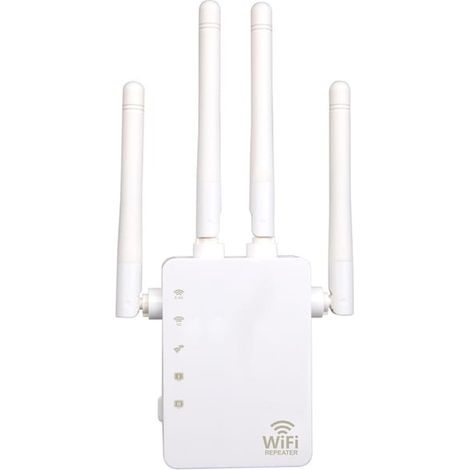 Drahtloser Wi-fi-signalverstärker, Dualband 1200 M, Leistungsstarker 2,4-ghz- Und 5-ghz-router (weiß, 90 X 173 X 70 Mm)