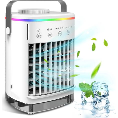 Tragbare Klimaanlage – Mini-usb-ventilator – Mit 700-ml-wassertank Für Zuhause, Büro Und Wohnmobile