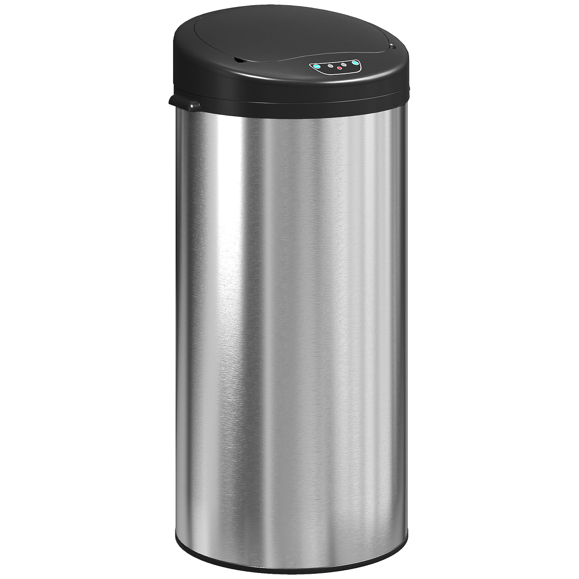 Automatischer Küchenabfalleimer Aus Edelstahl, 30 Liter, Mit Soft-close-deckel, 32 X 30 X 68 Cm, Silber