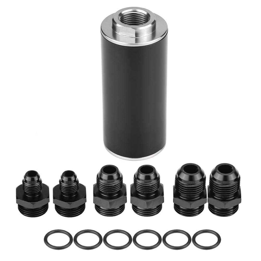 Kraftstofffilter Für Pkw, Universeller Inline-kraftstofffilter, Hoher Kraftstoffdurchfluss, 100 Mikron An6 Kraftstofffilter Mit Montageadaptern Für Pkw Und Lkw.