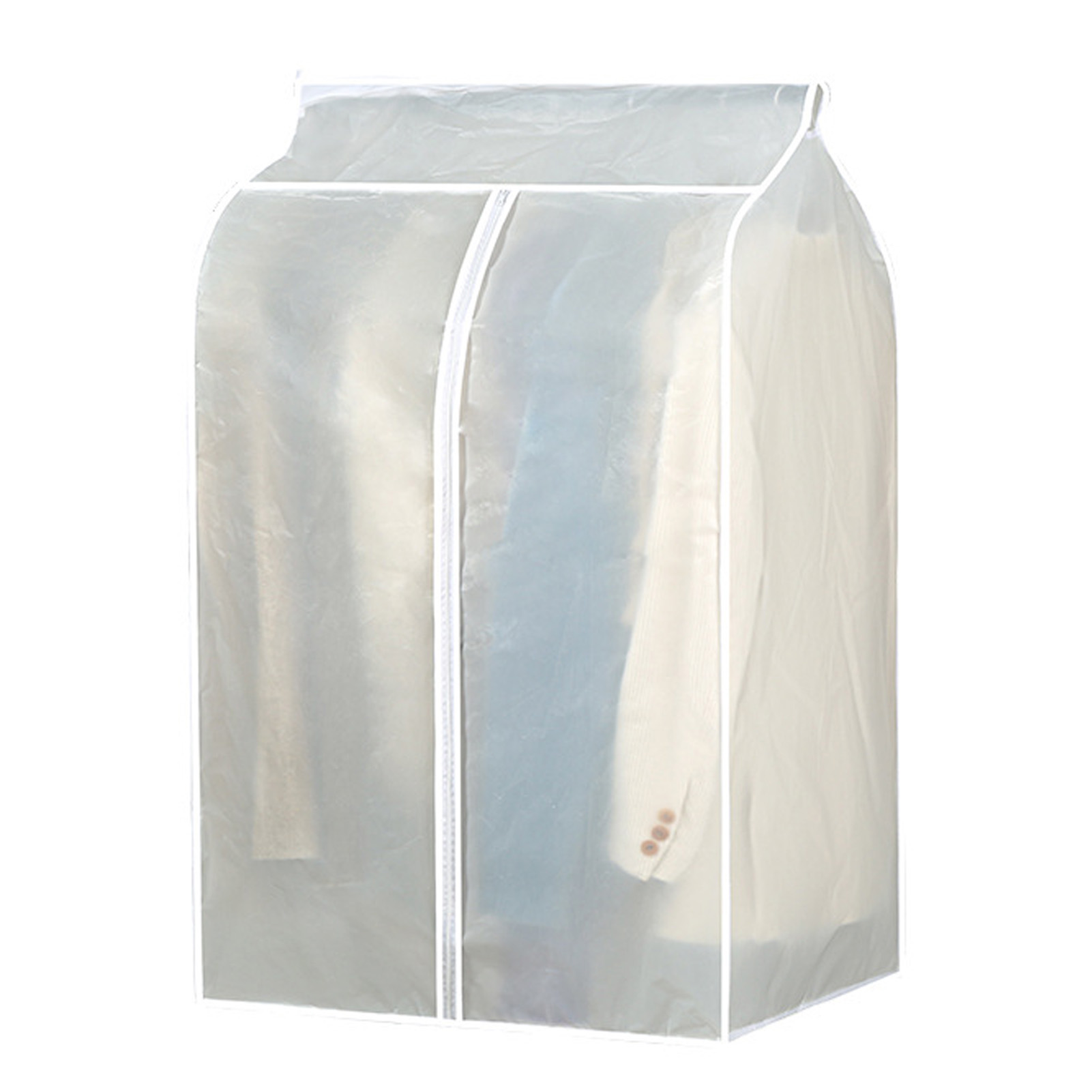 Topincn 120 X 100 X 50 Cm Transparente Kleiderständerabdeckung, Extra Großer 3d-transparentreißverschluss Für Kleidung, Kleiderschrank-aufbewahrungshülle, Aufbewahrungstasche.
