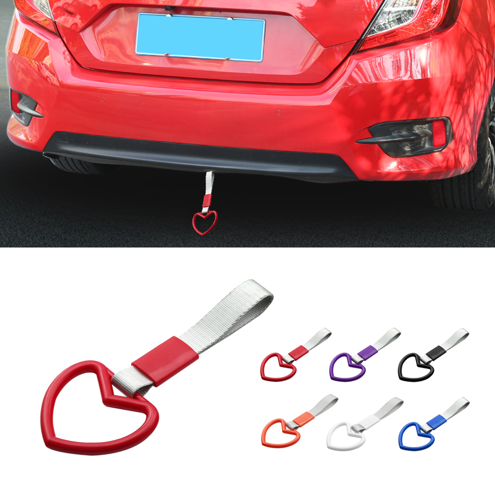 Herzförmiger Ring, Zug- Und Busgriff, Handgelenkschlaufe, Drift-charm-schlaufe, Drift-auto-jdm-charm-teile, Griff-charms, Auto-innenausstattung (weiß).