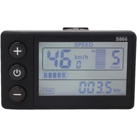 S866 Lcd-bildschirm Für Elektrofahrräder, Wasserdicht, Kompatibel Mit 24v, 36v, 48v Und 60v, Zum Austausch Und Zur Modifizierung.