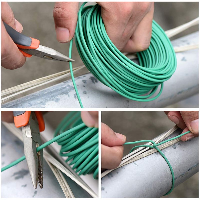 5er-pack Pflanzenbinder – 10 Meter Pvc-ummantelter Draht – Für Kletterpflanzen, Obstbäume, Weinreben Und Landwirtschaft