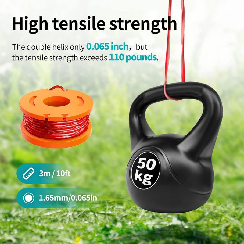 Kompatible Worx Wa0010 Spulen – W5+1 Schutzhaube – Starke Schnur Für Wa6531, Mühelose Gartenpflege