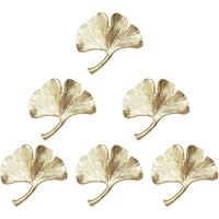 6-teiliger Schrankgriff Aus Ginkgo-holz, Schublade Aus Massivem Metall, Dekorative Schrankschubladen, Kleiderschrank- Und Regalmöbel, Klassische Schrankbeschläge, Gold