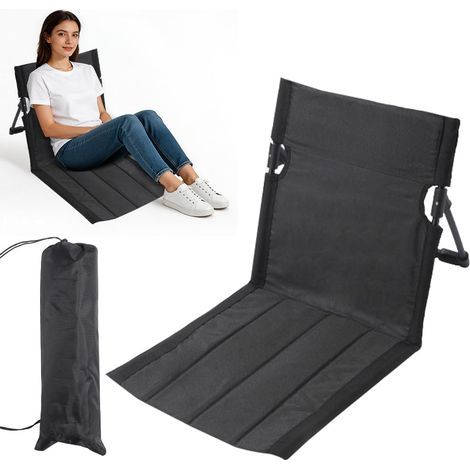 Strandmatte Mit Rückenlehne, Strandstuhlkissen, Klappbarer Strandstuhl, Strandstuhl, Bodenstuhl, Klappbares Sitzkissen, Klappbarer Strandstuhl Für Picknick, Garten