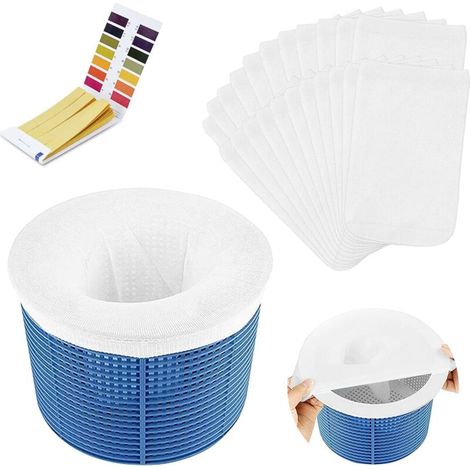 20-teiliges Set: Pool-mülleimerabdeckung, Poolfilter-skimmersocken, Antischaum-staubschutzhüllen