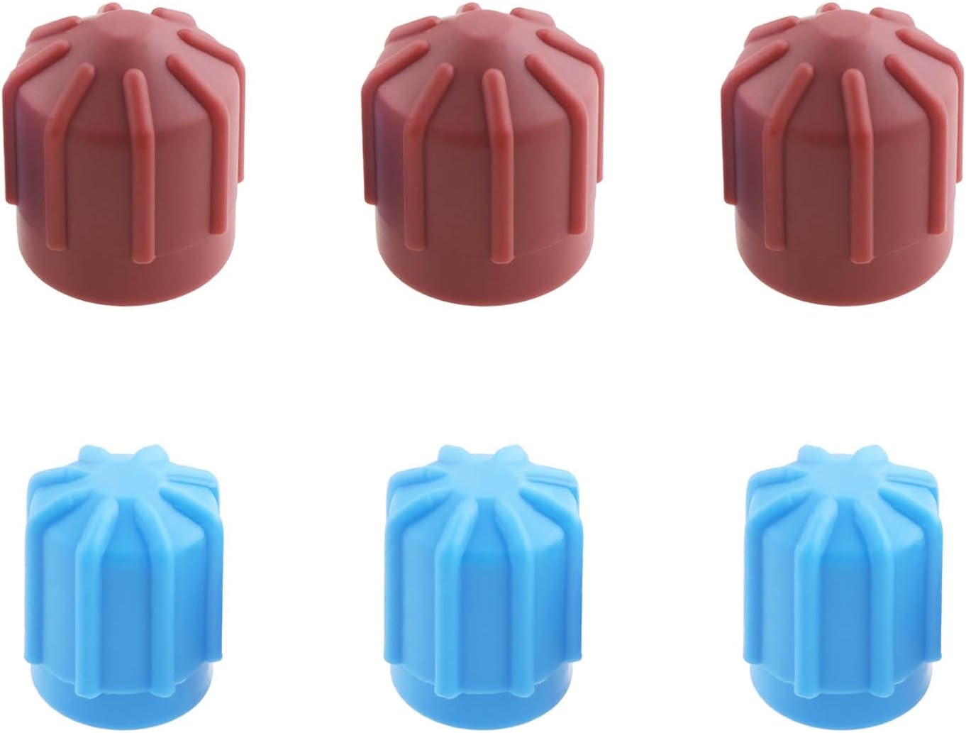 Ccykxalot De 6 Bouchons De Climatisation De Voiture R134a Couvercle De Valve De Climatisation Haute/basse Pression Adapté À La Valve M8 M9 M10