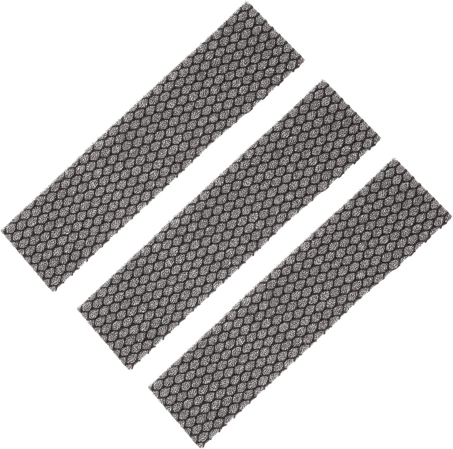 Ccykxa8.5" X 2" X 0.2" Climatisateur Mousse Filtre, 3 Paquet Air Filtrage Remplace Lavable Réutilisable Pour Climatisateur Purificateurs, Noir