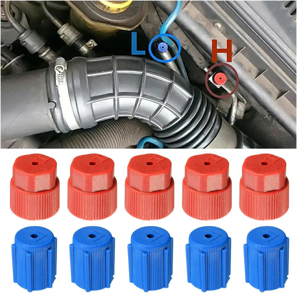 Ccykxa10 Pièces Climatisation De Voiture Bouchons, Haute Et Basse Pression Pour Voiture De Valve De Climatiseur, Universelle Pour Climatisation Service
