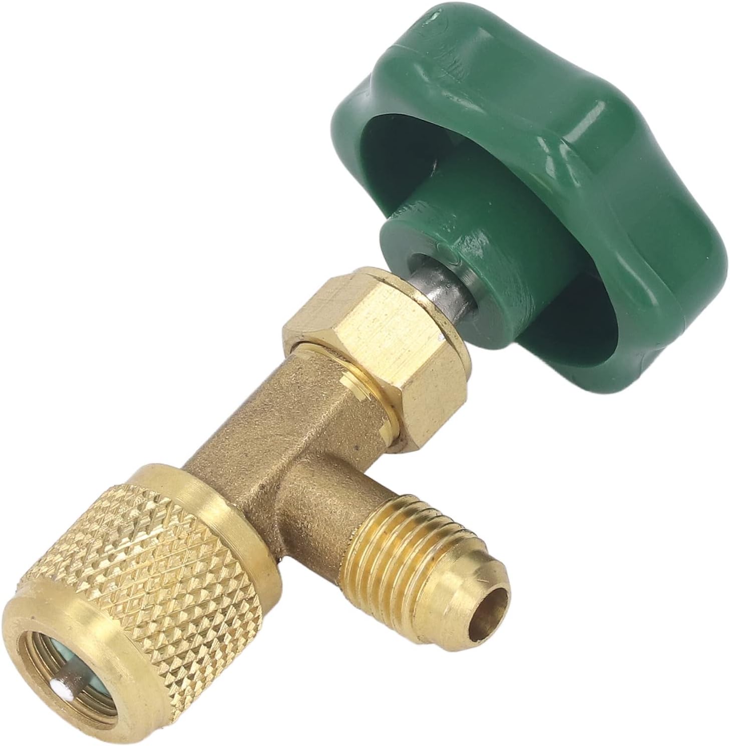 Ccykxavanne De Réfrigérant De Climatisation 1/4in, Vanne De Réservoir De Réfrigérant Anti-fuite En Cuivre Abs Pour Remplacement, Pièce De Climatisation
