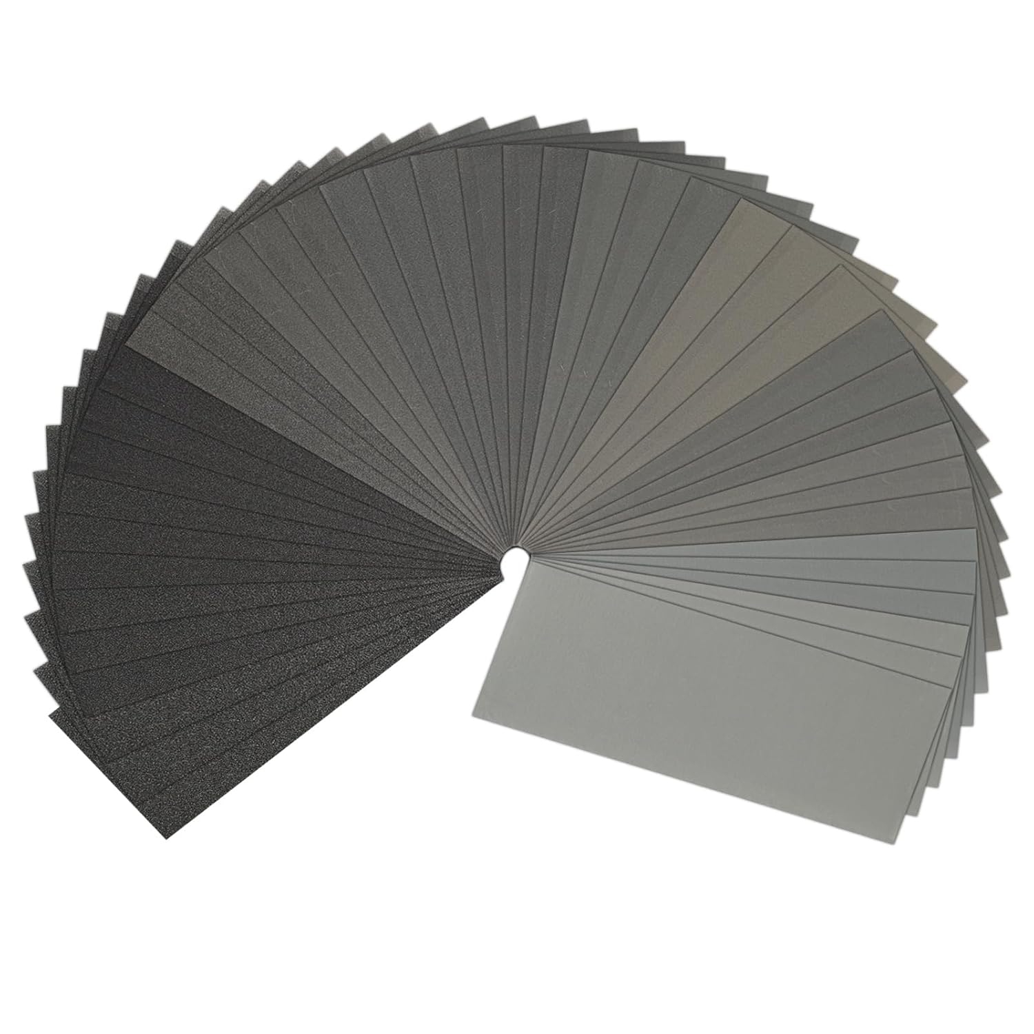Ccykxapapier De Verre, Papier Abrasif 120/150/180/240/320/400/600/800/1000/1200/1500/2000/2500/3000 Grains Utilisé, 42 Pièces Papier À Poncer 9x3,6 Pouces