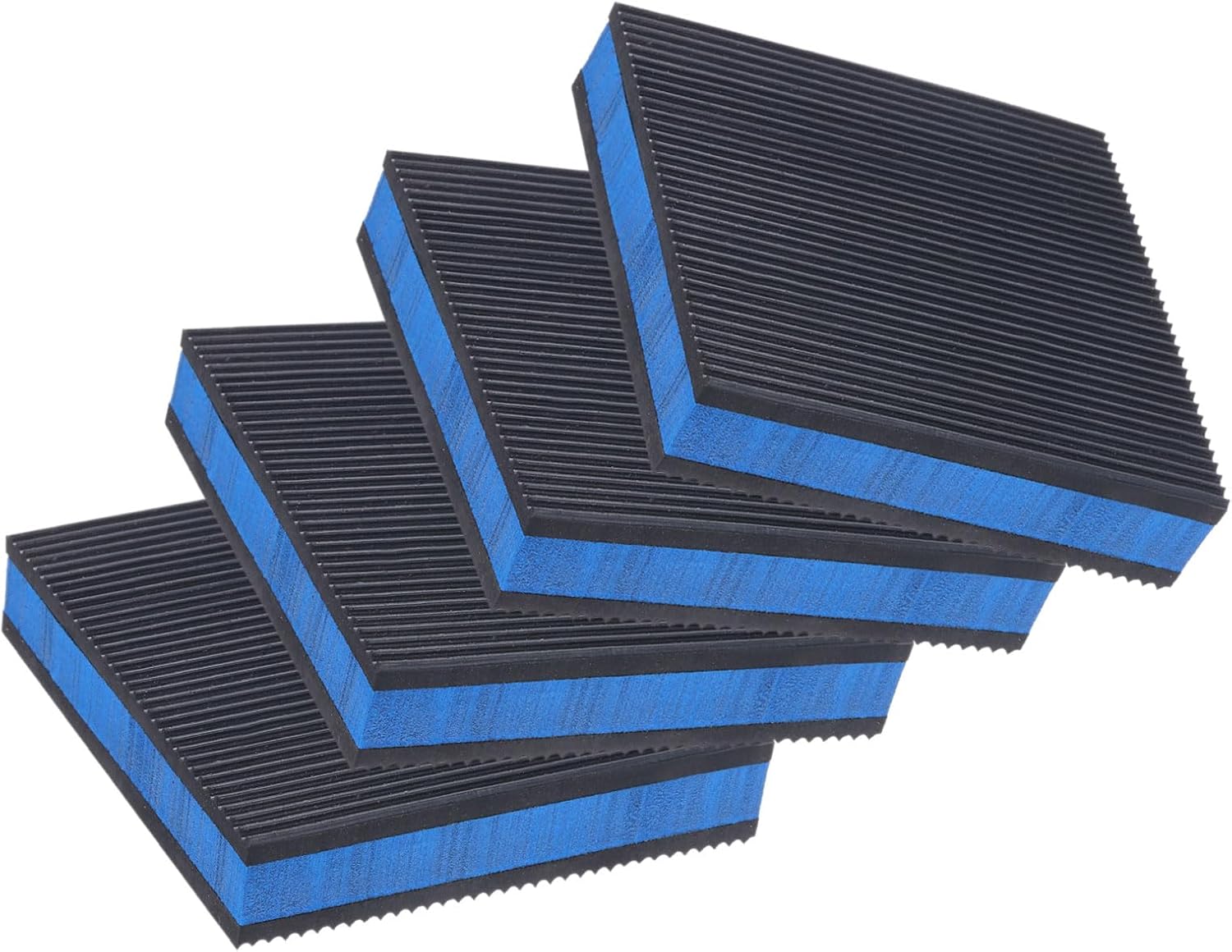 Ccykxacaoutchouc Anti Vibration Tampons, 4 Paquet 4 X 4 X 7/8 Pouce Lourd Eva Centre Isolation Tapis Air Compresseur Caoutchouc Pieds Pour Climatisateur