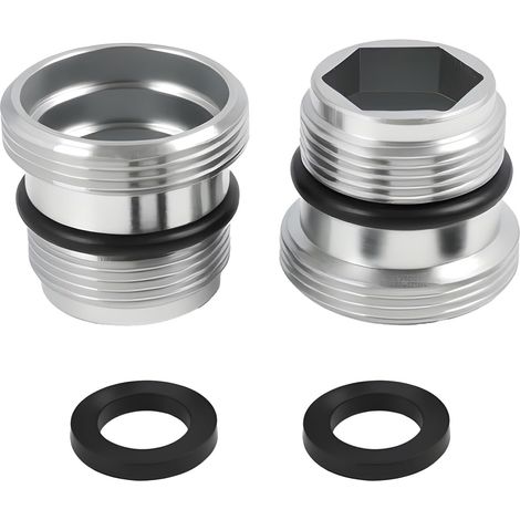 Ccykxa Küchenarmatur-adapter M18 Auf M22, Verchromter Messing-metallanschluss Mit O-ring, Kompatibel Mit Strahlreglern, Wasserfiltern Und Umkehrosmoseanlagen