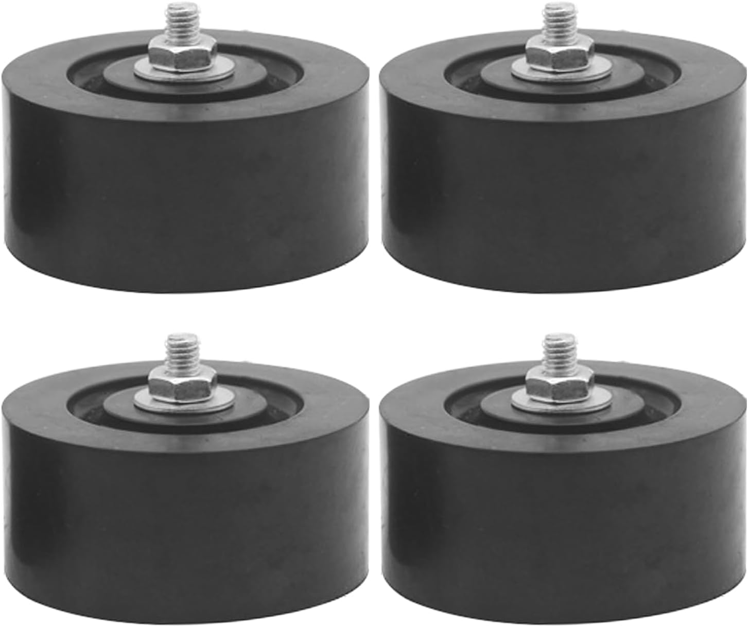 Ccykxacoussinets Anti-vibrations En Caoutchouc, Base D'Unité Extérieure De 4 Pouces Avec Poignée, Coussin En Caoutchouc , Accessoire De Climatiseur Fac