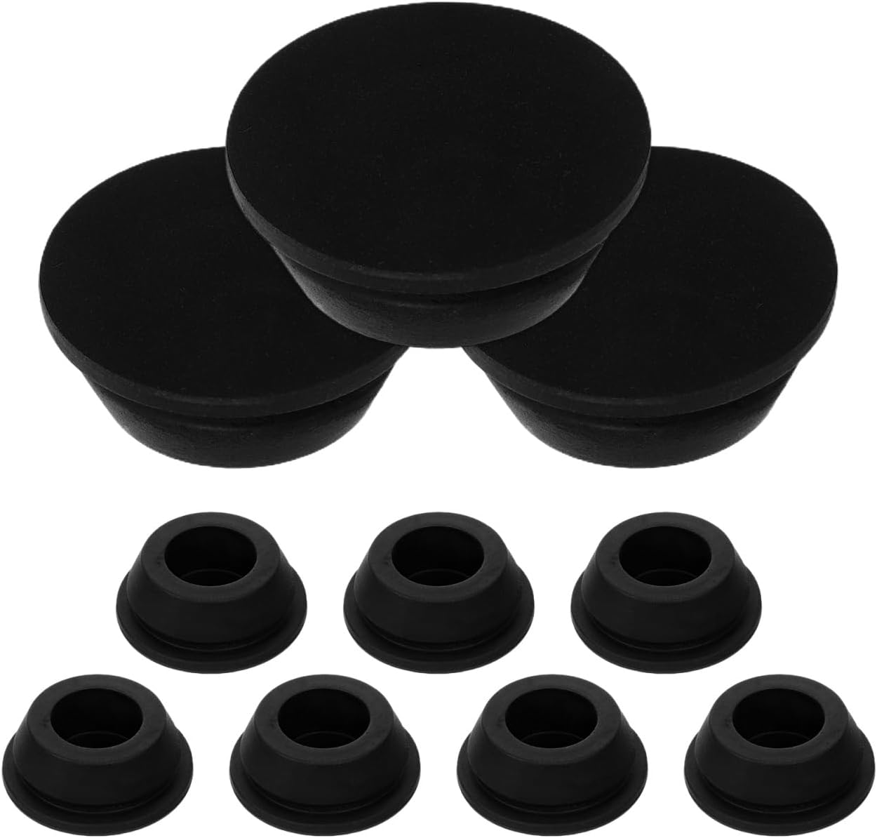 Ccykxa10pièces Bouchon De Vidange Pour Climatiseur: Diamètre 20mm Bouchon D'Étanchéité En Caoutchouc Noir-accessoire De Maintenance Anti-fuite Pour Unité Ac