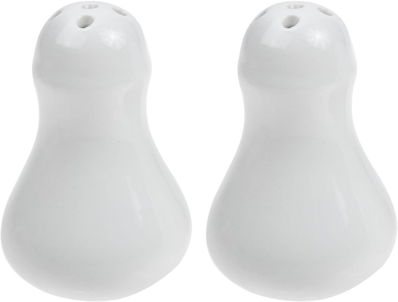 Ccykxaensemble De 2 Distributeurs En Céramique Blanc Pour Sel Et Poivre Avec Boîte À Cure-dents, Design Élégant Et Multifonction Pour Décoration De Table