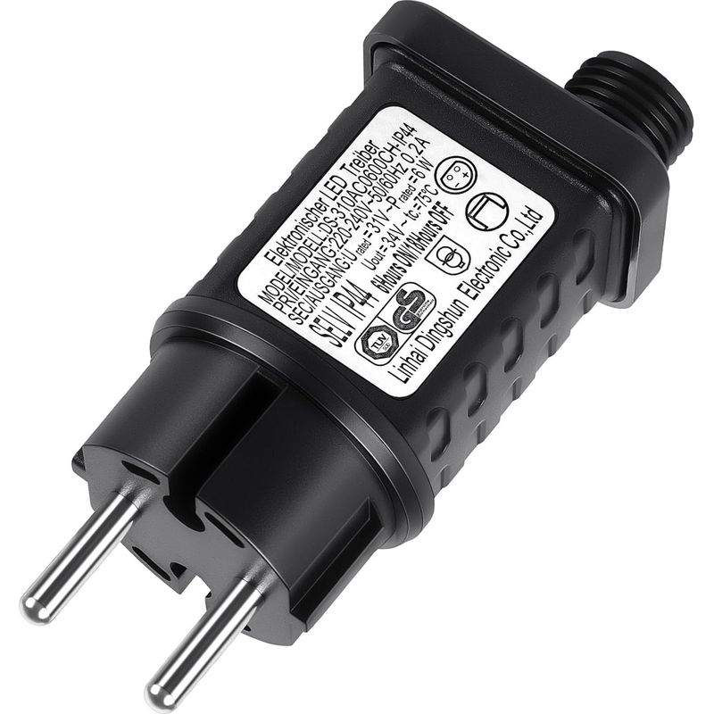 Blinkgeber Für 31v 3,6w Lichterketten, Lichterkettenadapter, Led-lichterkettentransformator, Gsip44, Zeitschaltuhr Mit Speicherfunktion, Für Beleuchtung, Lichterketten
