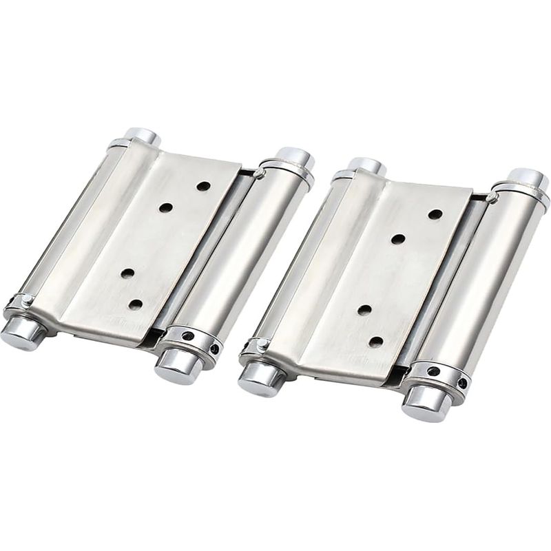 Set Mit 2 Edelstahl-schwingtürscharnieren, 8,6 Cm – Tragfähigkeit: 15 Kg