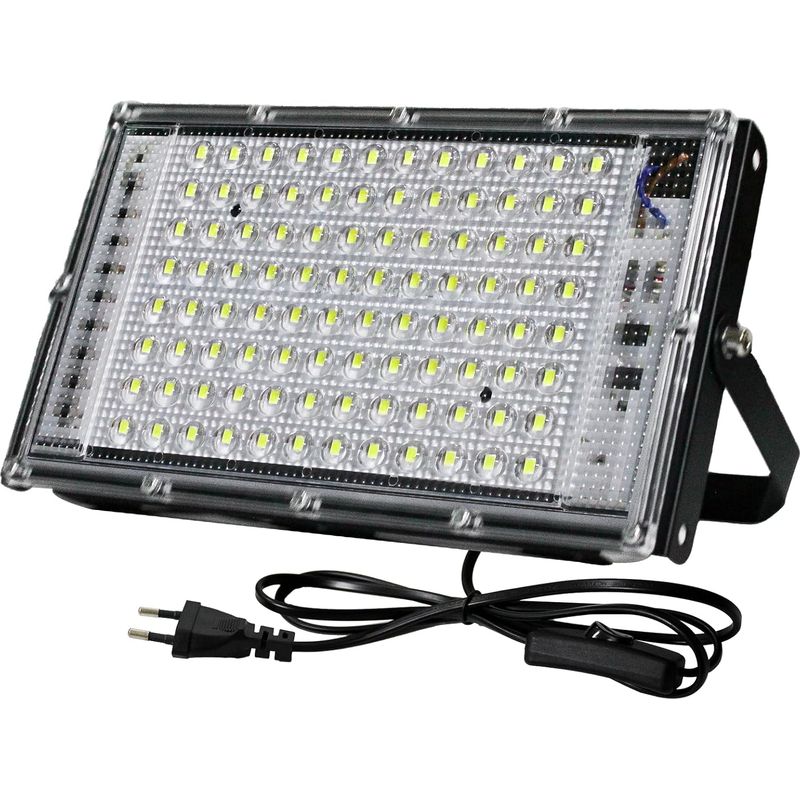100-w-led-flutlicht Für Den Außenbereich, 6500 K Kaltweißer Led-spot Für Den Außenbereich, 10000 Lm Led-flutlicht, Ip66 Wasserdichte Led-beleuchtung Für Garten, Garage, Hof, Stadion, Fabriken, Wege [e
