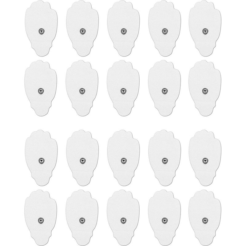 20 Elektrodenpads Für Geräte – Ersatzpads Kompatibel Mit 3,5-mm-schnappverbindern – Größe 7,5 × 3,5 Cm – Ideal Für Verschiedene Körperbereiche