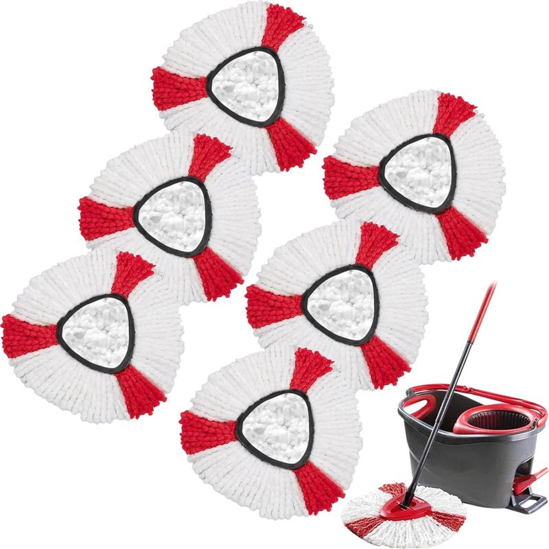 Ersatzköpfe Kompatibel Mit Vileda Turbo Mop, Saugkopf Kompatibel Mit Vileda Mop, Für Mikrofasermopp, Geeignet Für Alle Bodenarten