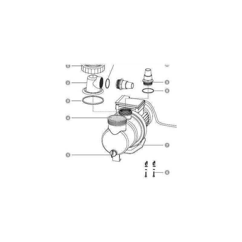 Sps-pumpenstützfuß – 5er-pack – Bodenplatte – Kompatibel Mit Sps100, Sps75, Sps50, Sps25