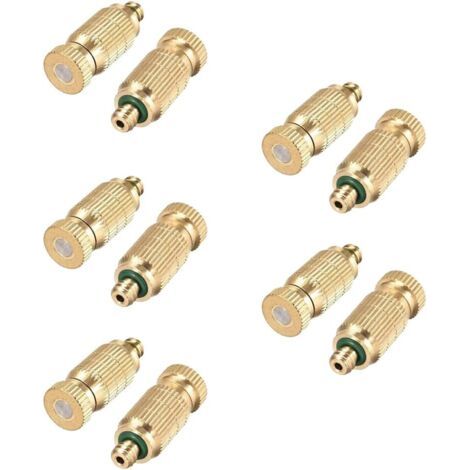 Packung Mit 10 Messing-sprühdüsen, 0,2 Mm Hochdruck-sprühdüse, Tropffrei – 0,1 Mm