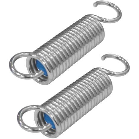 2 Ersatzfedern, Doppelhaken, Edelstahl, 2,7 Mm Durchmesser, Für Relaxsessel Und Sofas
