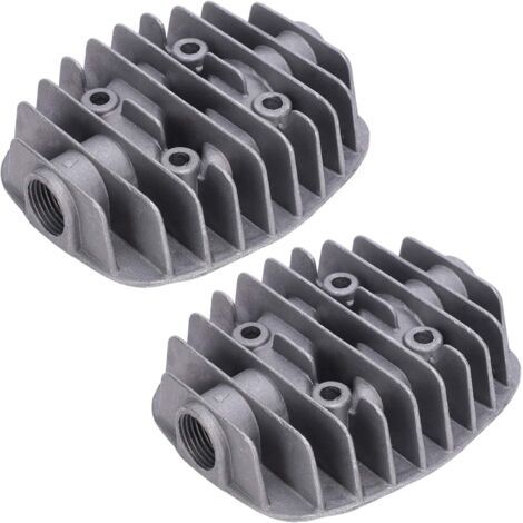 2 Stück Zylinderkopf Für Luftkompressoren, 2,5p/3p/5p/6p Kleiner Doppel-aluminium-luftzylinder -