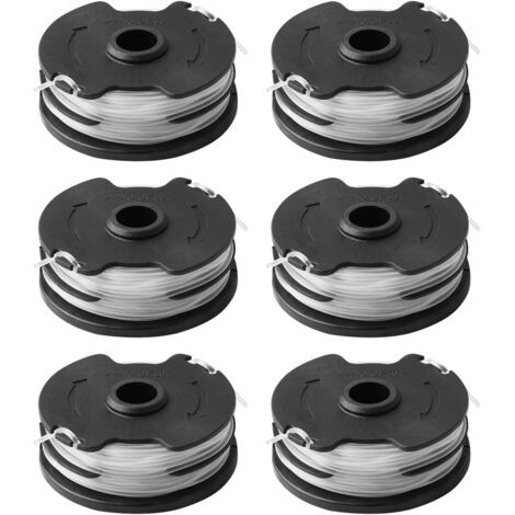 6 Ersatz-drahtspulen, Kompatibel Mit Parkside Prta 20-li A1/b2/c3, Prt 300 A1, Prt 50 A3, 1,65 Mm, 10 M Schnittlänge Für 550 A1/a3, Ta 20-li, C3 - Ian 365589