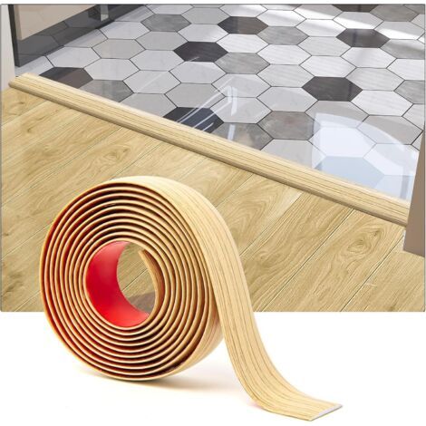 1 Selbstklebende Übergangsleiste Für Laminatböden, Strapazierfähiges Pvc, Innenausstattung, Espengelb
