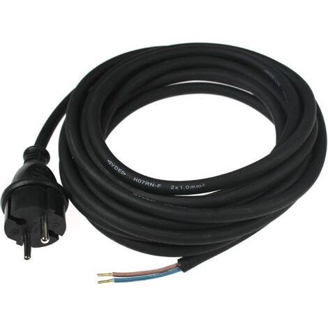 1 Stromkabel, H07rn-f, 2 X 1,0 Mm², Ip44, 5 M, Baustelle