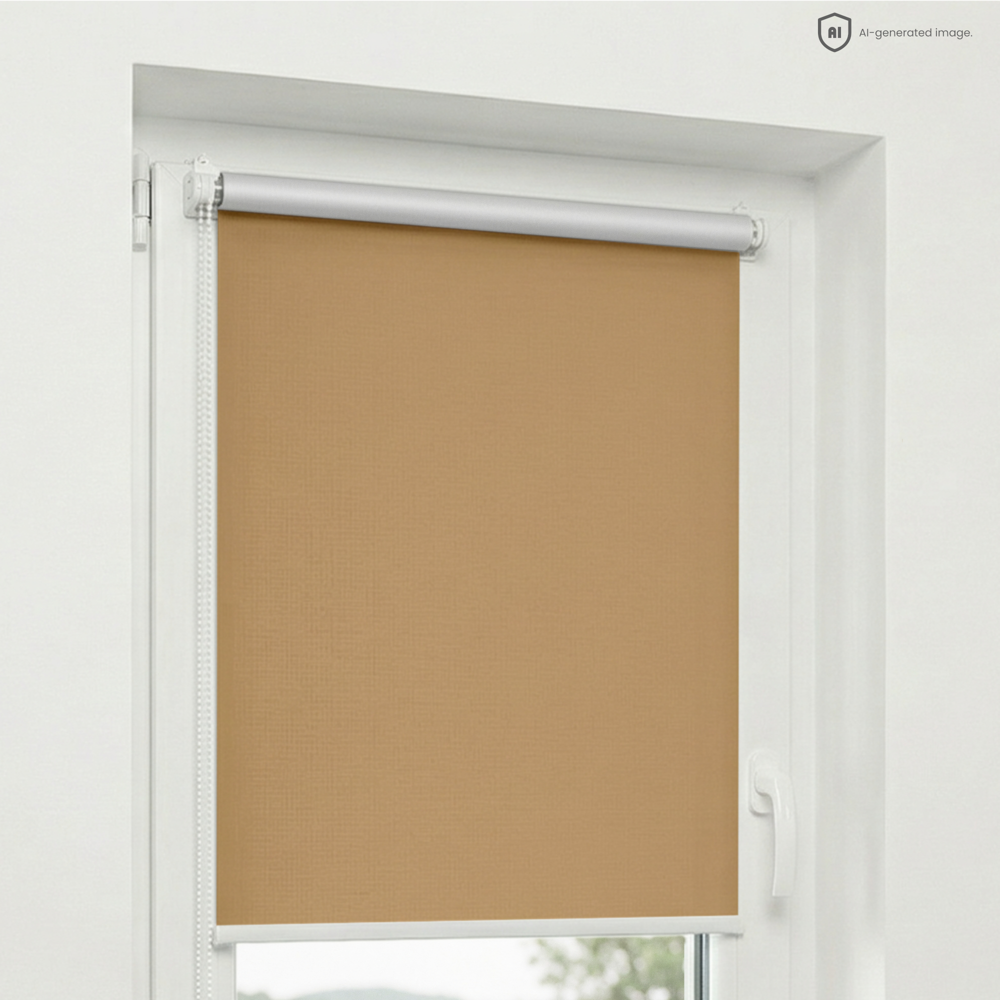 Estika Verdunklungsrollo Ohne Bohren - 75 X 150 Cm - Beige - Thermorollo, Sonnenschutz Für Fenster Im Innenbereich, Klemmfix Fensterrollo