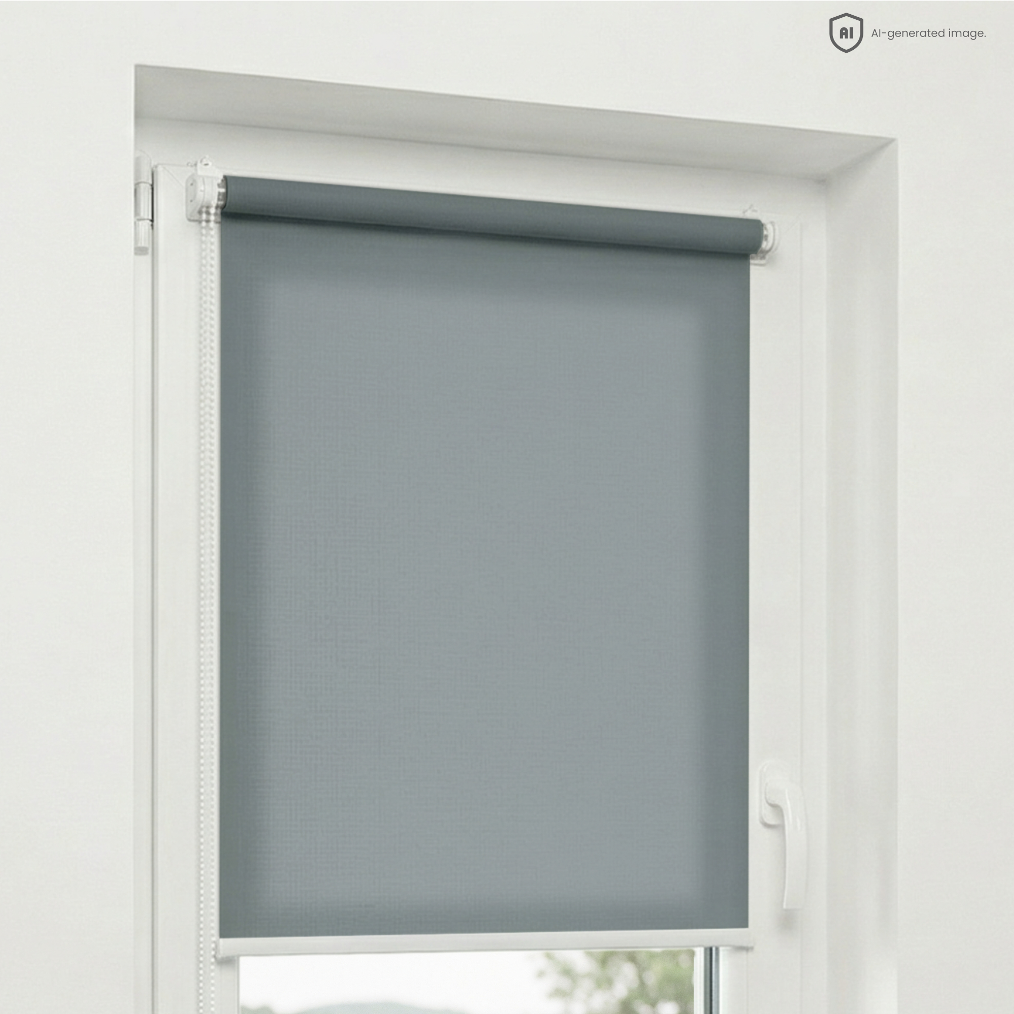 Estika Rollo Ohne Bohren - 75 X 150 Cm - Dunkelgrau - Sonnenschutz Für Innenfenster - Halbtransparenter Stoff - Klemmfix-befestigung