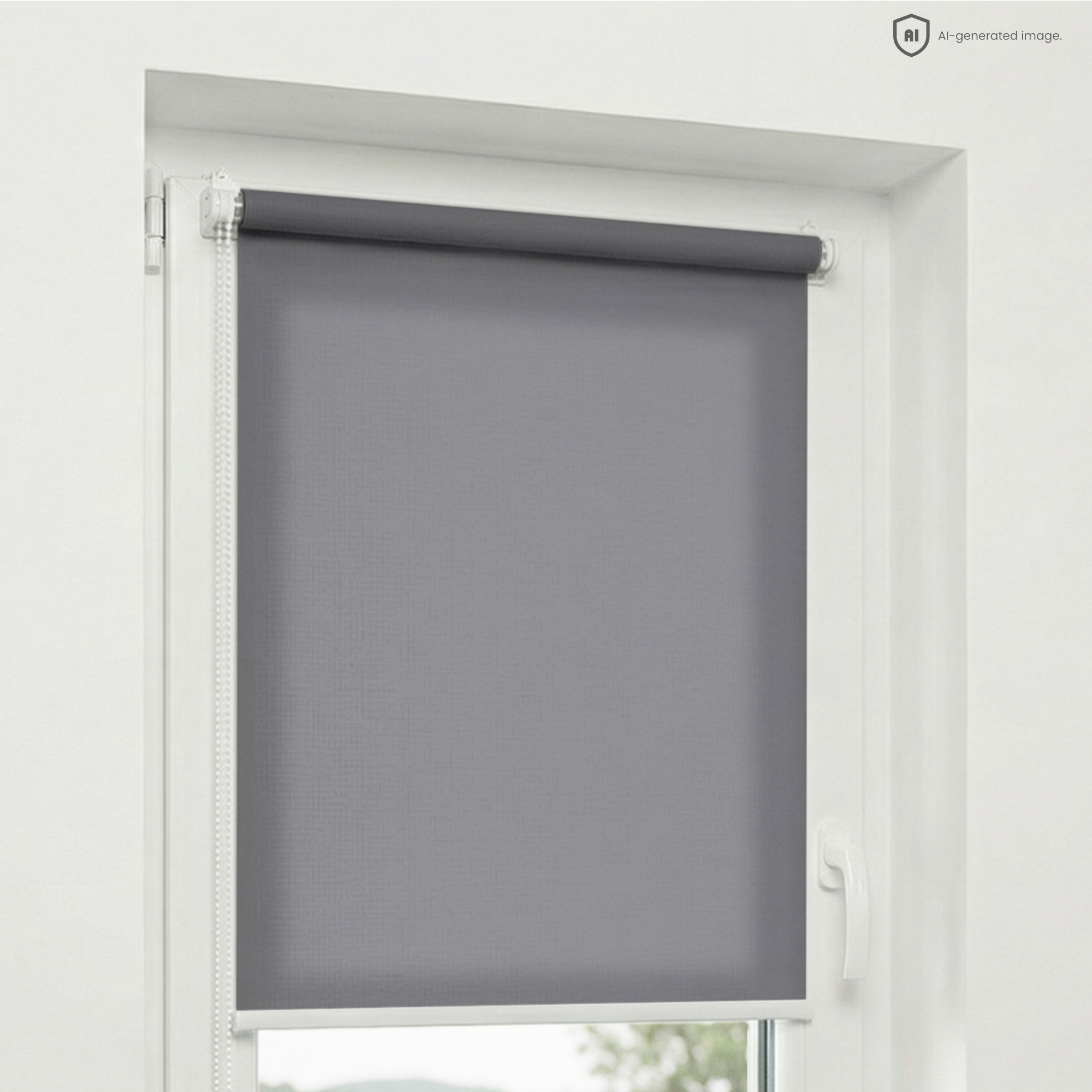Estika Rollo Ohne Bohren - 65 X 220 Cm - Grauviolett - Sonnenschutz Für Innenfenster - Halbtransparenter Stoff - Klemmfix-befestigung