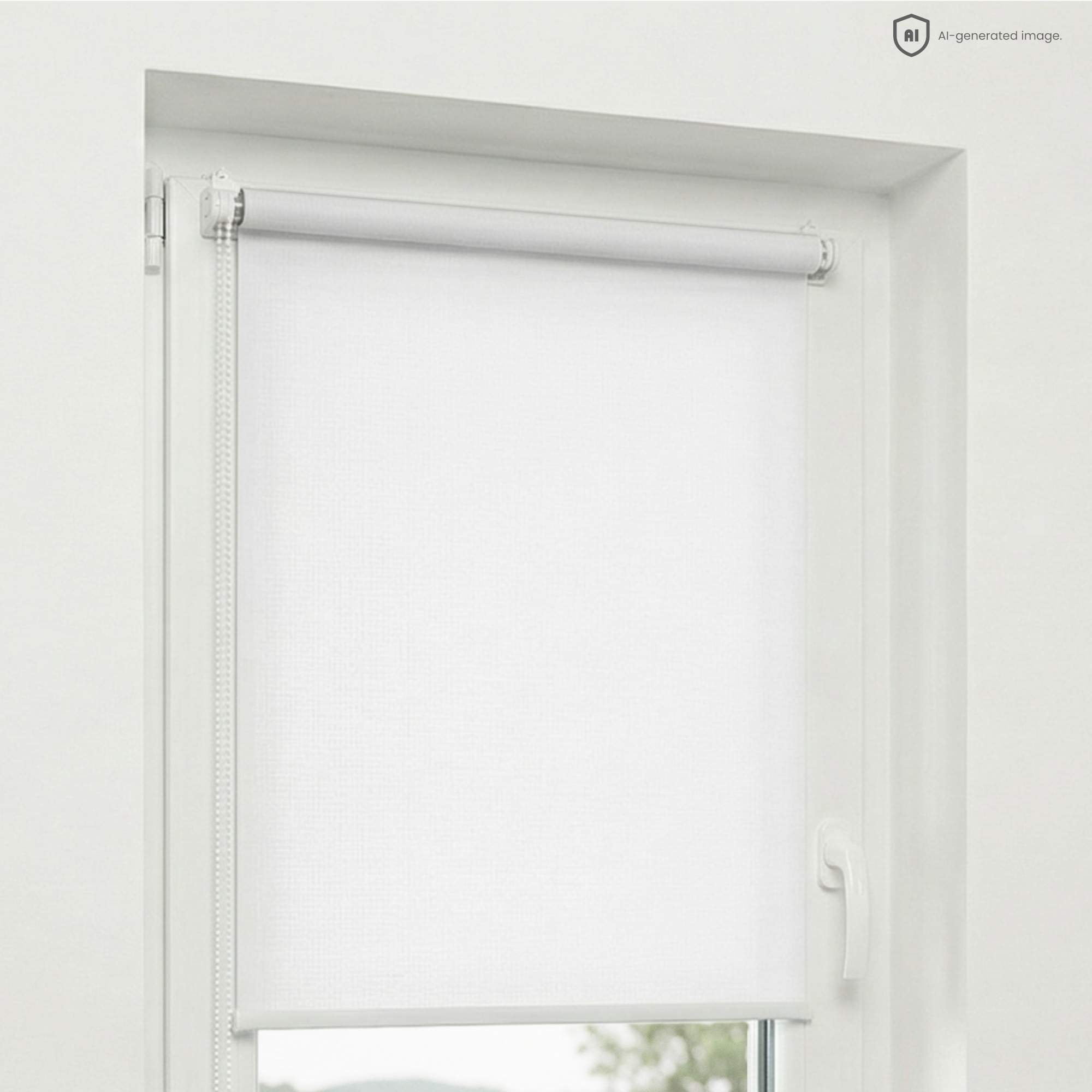 Estika Rollo Ohne Bohren - 75 X 220 Cm - Weiß - Sonnenschutz Für Innenfenster - Halbtransparenter Stoff - Klemmfix-befestigung