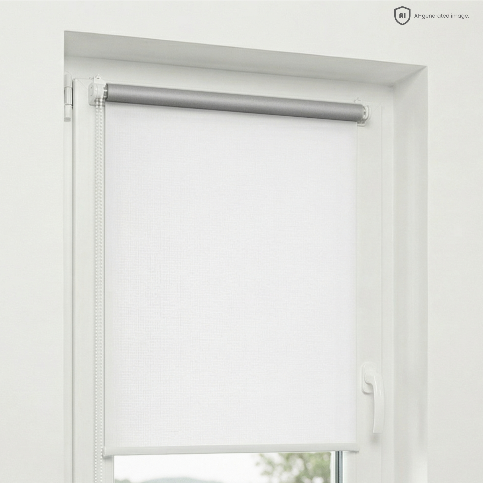 Estika Verdunklungsrollo Ohne Bohren - 100 X 220 Cm - Weiß - Thermorollo, Sonnenschutz Für Fenster Im Innenbereich, Klemmfix Fensterrollo